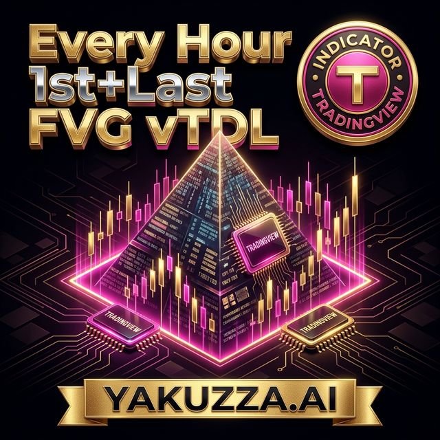 Every Hour 1st+Last FVG vTDL — مؤشر أول وآخر فجوة سعرية FVG بكل ساعة