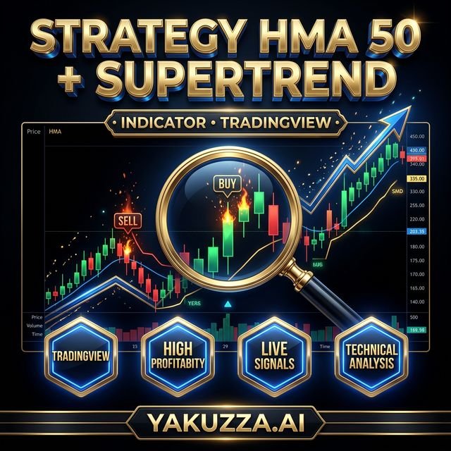 Strategy HMA 50 + Supertrend Sniper for TradingV — استراتيجية HMA وSupertrend للدخول المدروس
