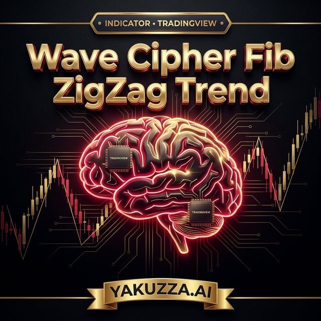 Wave Cipher Fib ZigZag Trend Finder for TradingV — مؤشر إيجاد الاتجاه بفيبوناتشي والزيجزاغ وموجات إليوت