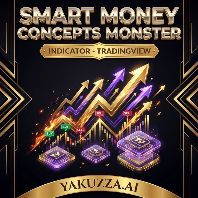 Smart Money Concepts Monster — مؤشر هيكل السوق والسيولة