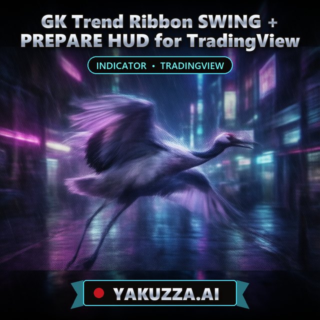 GK Trend Ribbon SWING + PREPARE HUD for TradingView — Scalping Indicator