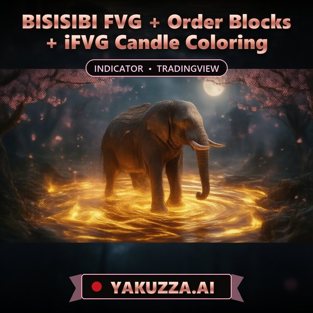 BISISIBI FVG + Order Blocks + iFVG Candle Coloring — Liquidity Indicator