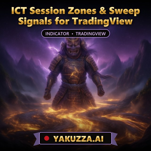 ICT Session Zones & Sweep Signals for TradingView — Liquidity Indicator