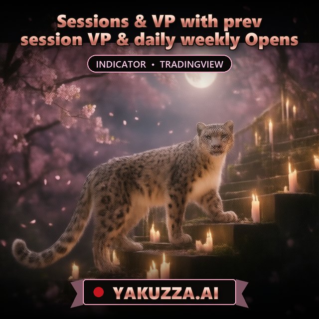 Sessions & VP with prev session VP & daily weekly Opens — Trend Indicator