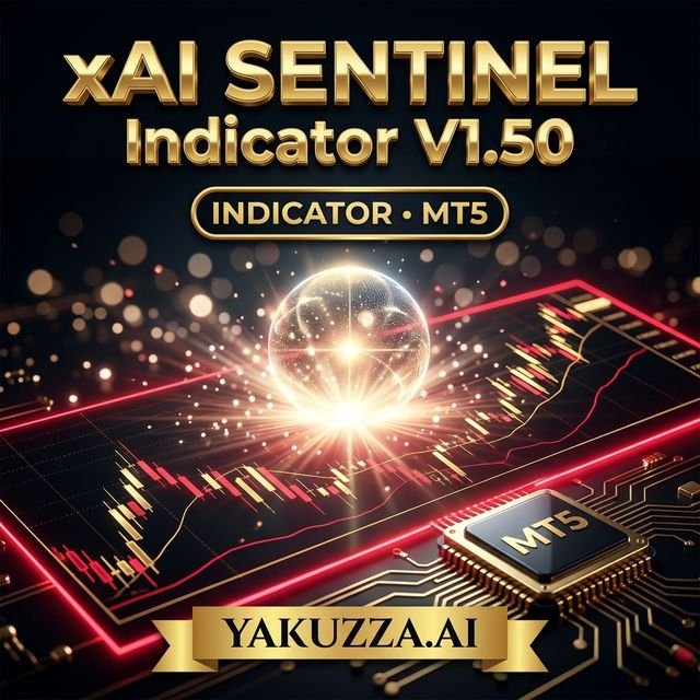 xAI SENTINEL Indicator V1.50 MT5 — مؤشر الدعم والمقاومة التكيفي