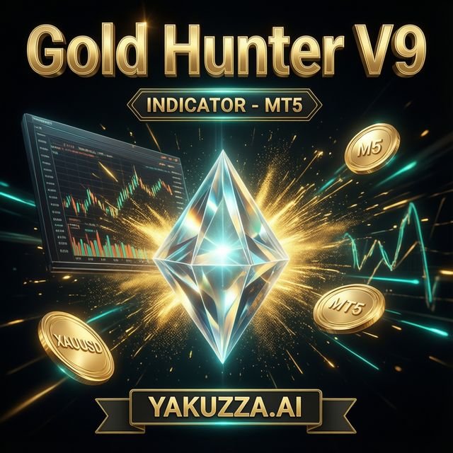 Gold Hunter V9 — مؤشر الذهب بالدعم والمقاومة وإدارة المخاطر