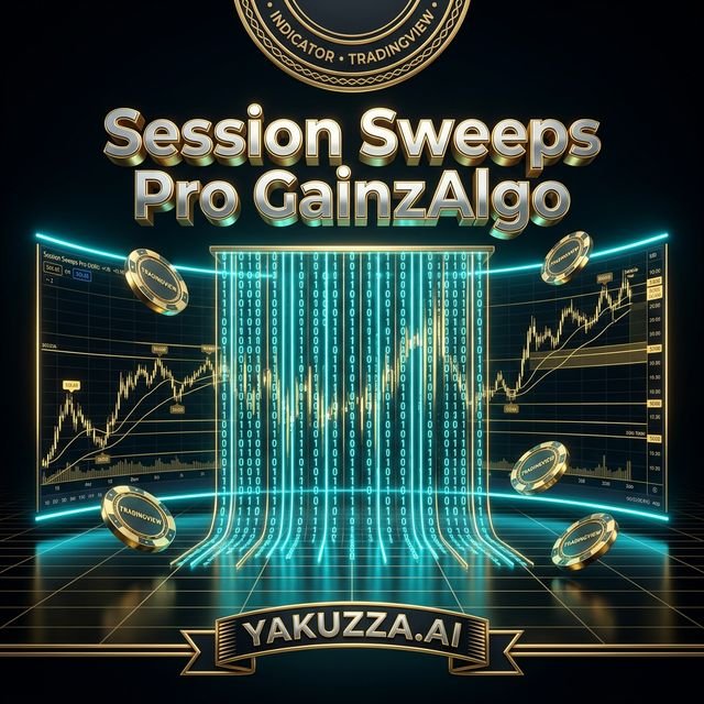 Session Sweeps Pro GainzAlgo — مؤشر مسحات السيولة بالجلسات