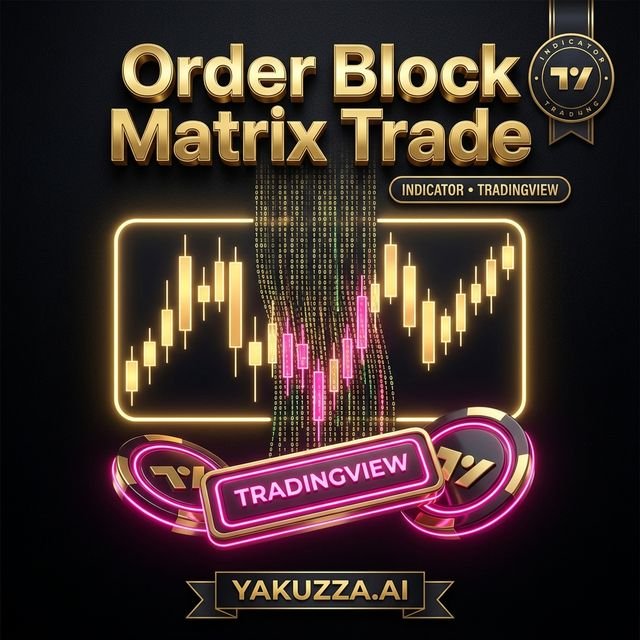 Order Block Matrix Trade Engine — مؤشر تصوّر كثافة السيولة داخل الأوردر بلوك
