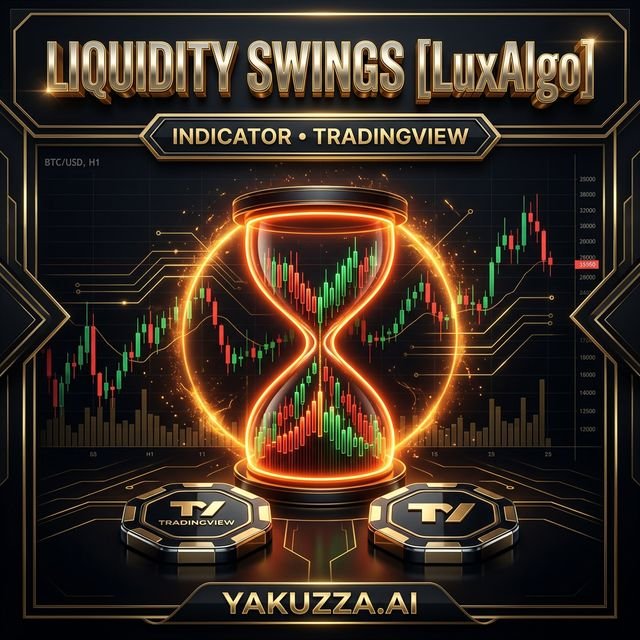 Liquidity Swings [LuxAlgo] — مؤشر خطوط السيولة والفجوات السعرية