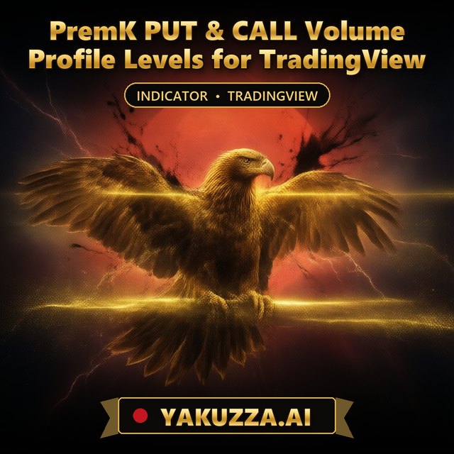 PremK PUT & CALL Volume Profile Levels for TradingView — Support & Resistance Indicator