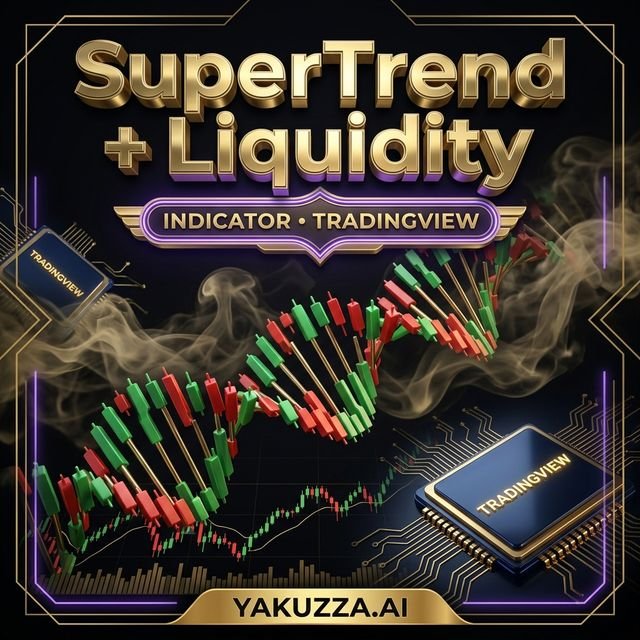 SuperTrend + Liquidity — مؤشر لوحة التداول الشاملة (سوبرترند وسيولة ودعم ومقاومة)