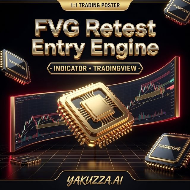 FVG Retest Entry Engine — مؤشر إعادة اختبار الفجوات السعرية