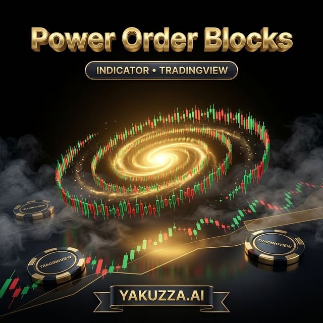 Power Order Blocks — مؤشر كتل الأوامر بقوة الاندفاع