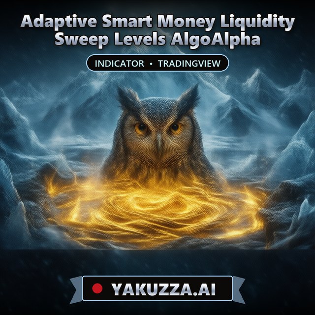 Adaptive Smart Money Liquidity Sweep Levels AlgoAlpha — Liquidity Indicator