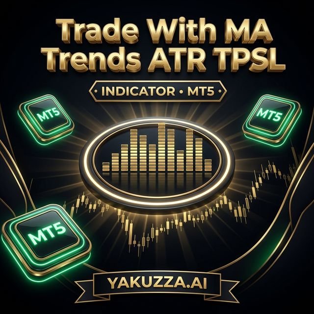 Trade With MA Trends ATR TPSL Line & Line of Piv — مؤشر الاتجاه مع نقاط الارتكاز وأهداف ATR
