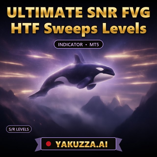 ULTIMATE SNR FVG HTF Sweeps Levels — Support Resistance and FVG Indicator