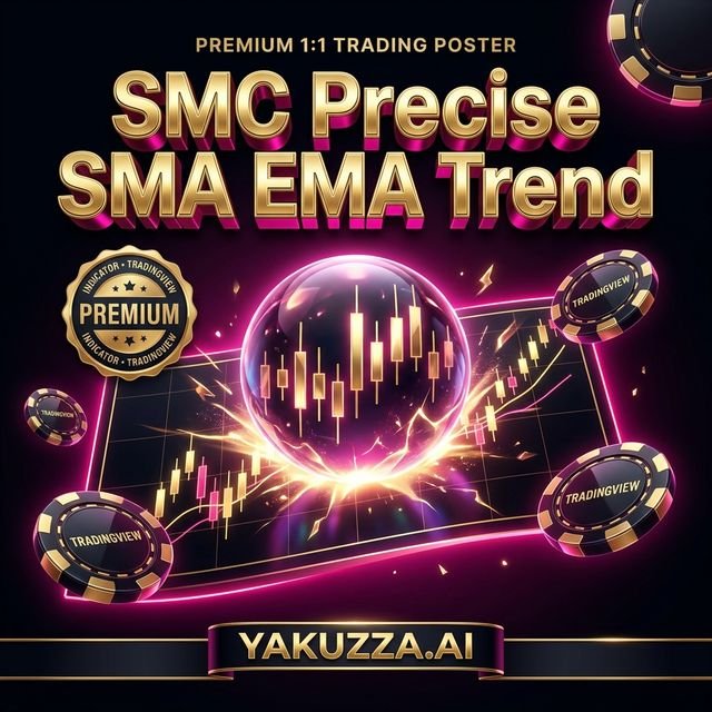 SMC + Precise SMA and EMA Trend Indicator — مؤشر هيكل السوق والاتجاه