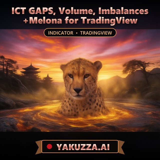 ICT GAPS, Volume, Imbalances +Melona for TradingView — Liquidity Indicator