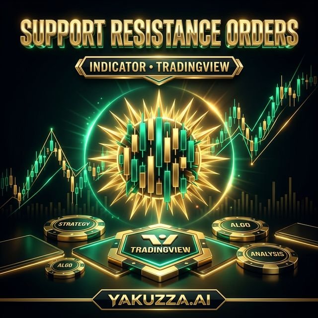 Support Resistance with Order Blocks for Trading — مؤشر دعم ومقاومة مع مناطق أوردر بلوك