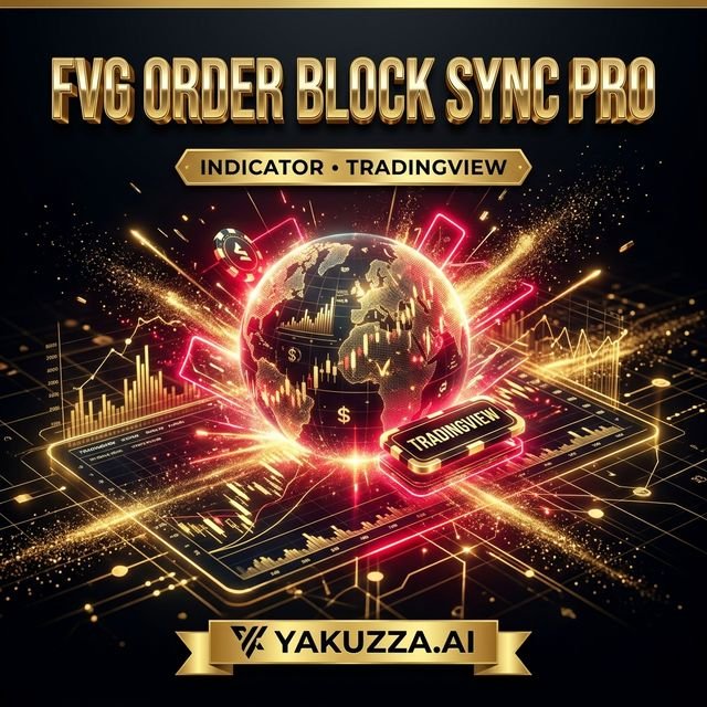 FVG & Order Block Sync Pro Enhanced for TradingV — مؤشر مناطق الأوردر بلوك وفجوات السعر FVG