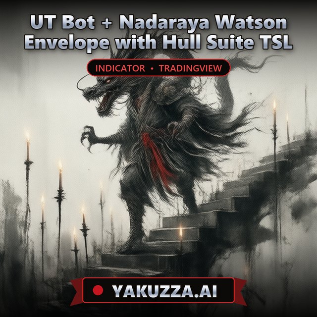 UT Bot + Nadaraya Watson Envelope with Hull Suite TSL — Market Analysis Indicator