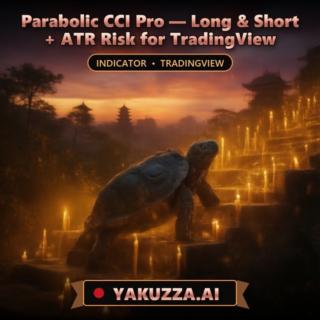 Parabolic CCI Pro — Long & Short + ATR Risk for TradingView — Trend Indicator