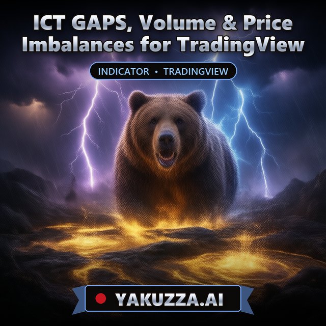 ICT GAPS, Volume & Price Imbalances for TradingView — Liquidity Indicator
