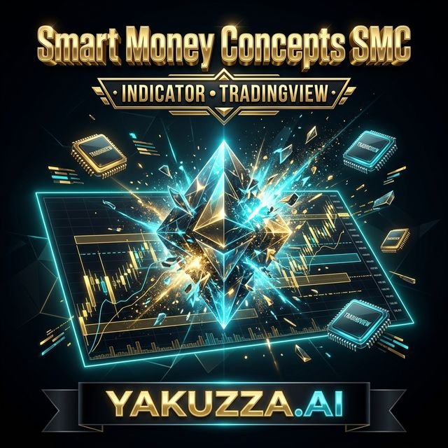 Smart Money Concepts SMC LuxAlgo for TradingView — مؤشر مفاهيم المال الذكي SMC