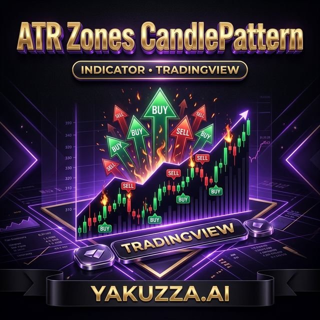 ATR Zones CandlePattern Detector — مؤشر أنماط الشموع مع مستويات ATR