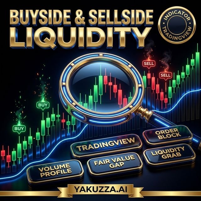 Buyside & Sellside Liquidity — مؤشر مناطق السيولة العلوية والسفلية