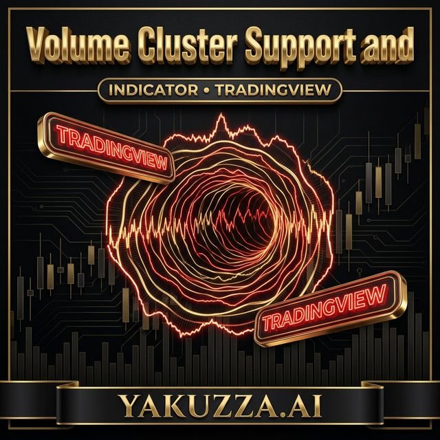 Volume Cluster Support and Resistance Levels Qua — مؤشر الدعم والمقاومة من تجمعات الحجم