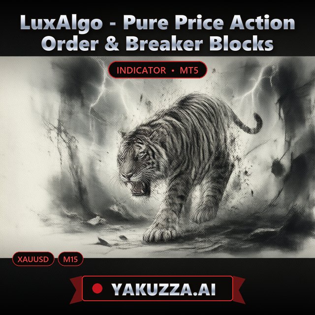 LuxAlgo - Pure Price Action Order & Breaker Blocks — Market Structure & Liquidity Indicator
