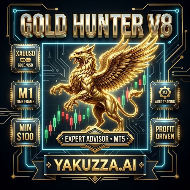 Gold Hunter V8 — روبوت تداول الذهب بصفقة واحدة ووقف خسارة متحرك