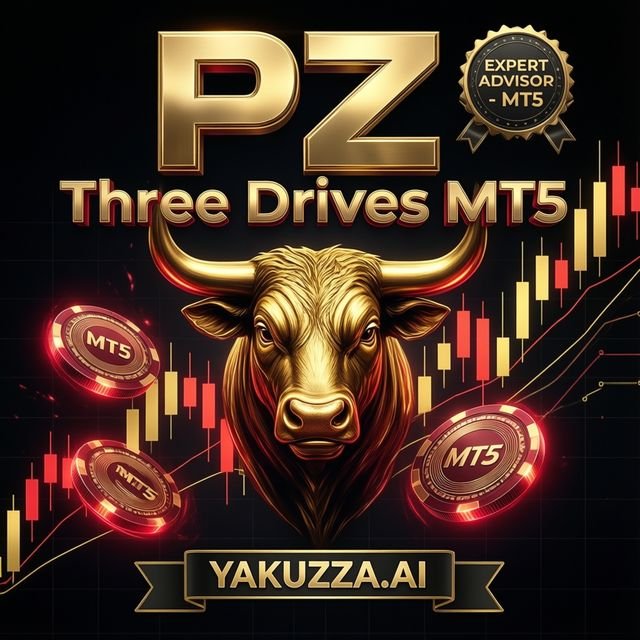 PZ Three Drives MT5 — روبوت الاتجاه وفيبوناتشي
