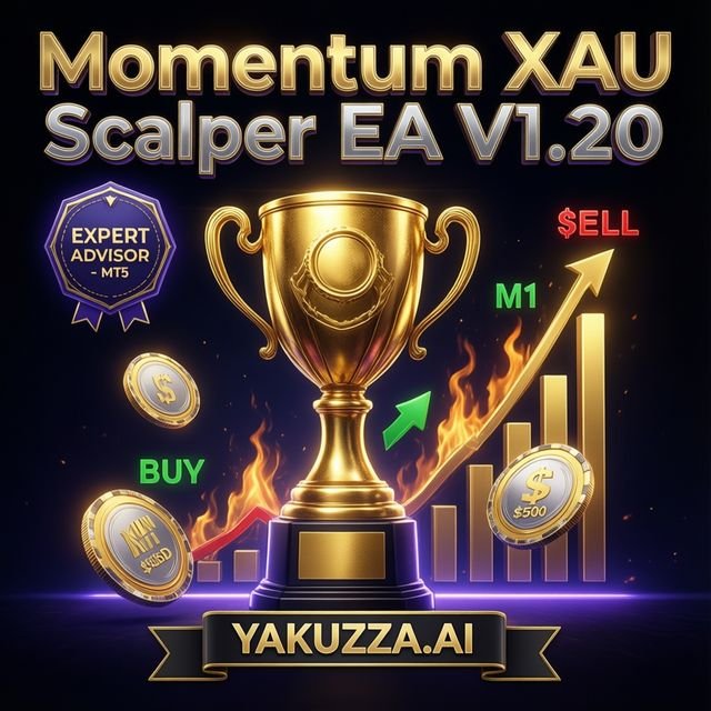 Momentum XAU Scalper EA V1.20 MT5 — روبوت الذهب بالسكالبينغ وإدارة المخاطر