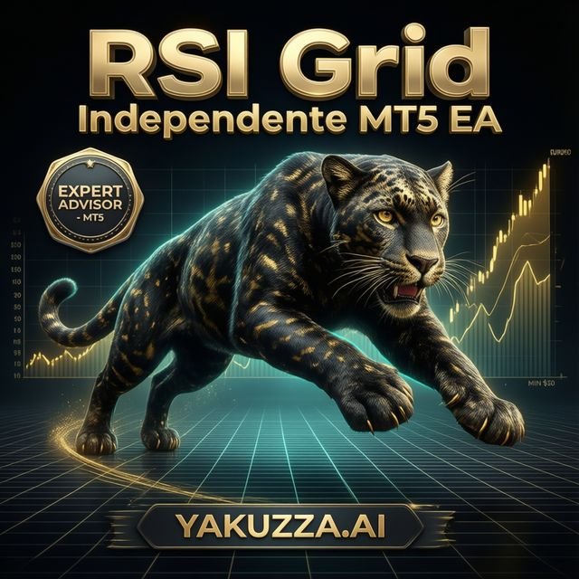 RSI Grid Independente MT5 EA — روبوت تداول اليورو دولار آلي