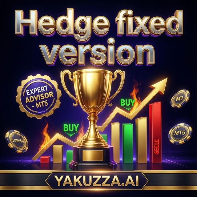 Hedge fixed version — روبوت اليورو دولار، الباوند دولار والذهب بالاختراقات والاتجاه