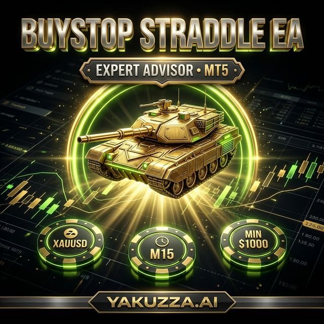BuyStop Straddle EA — روبوت الذهب بأوامر معلقة مزدوجة