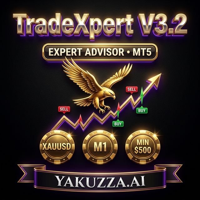 TradeXpert V3.2 — روبوت تداول آلي للذهب — فريم M1